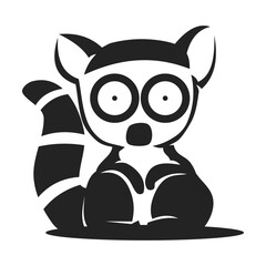lemur logo template Isolated. Brand Identity. Icon Abstract Vector graphic