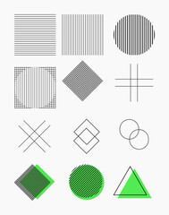 Vector set, poster elements