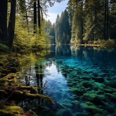 Obraz premium Fantastic magical forest