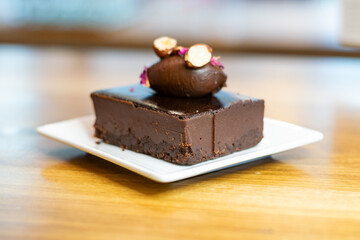 chocolate cake with nuts