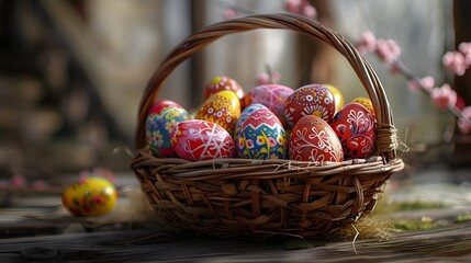 Step into a world of Easter delight as you encounter the magic of a whimsical egg hunt in a vibrant spring wonderland.