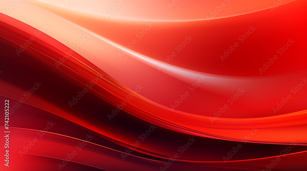 Poster red abstract background dynamic shapes composition