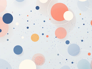 A dynamic Circles and dots background. AI Generation.