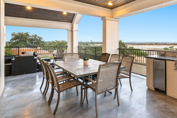 a back patio 