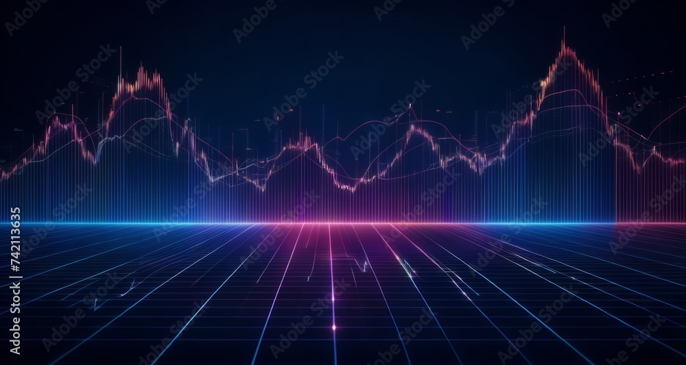 Poster digital euphoria - a visual symphony of data and technology