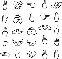 icon hands poses