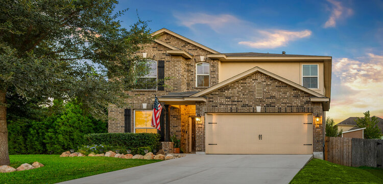 the front view of a home