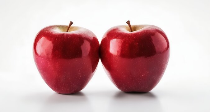  Fresh and vibrant, a perfect pair of apples