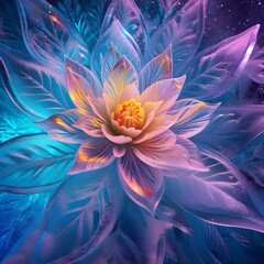 Glass flower background