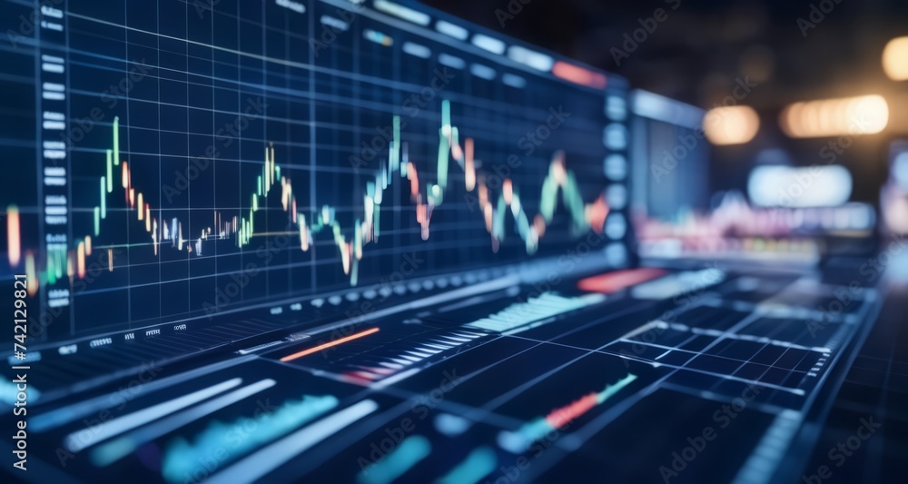 Poster advanced financial data analysis in progress