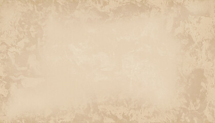 Beige Old Paper. Craft Dirt Backdrop. Cream Grunge Parchment Banner.