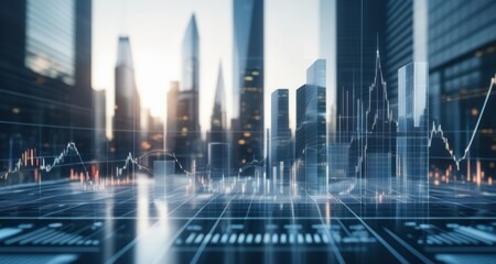 Obraz premium The Future of Urban Tech - A City's Digital Transformation