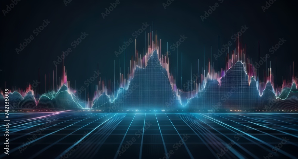 Poster digital data analysis - a visual symphony