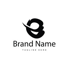 E letter logo in simple style Luxury product brand template illustration