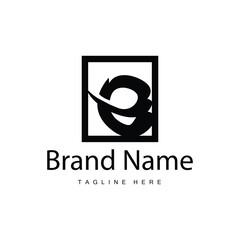 Obraz premium E letter logo in simple style Luxury product brand template illustration