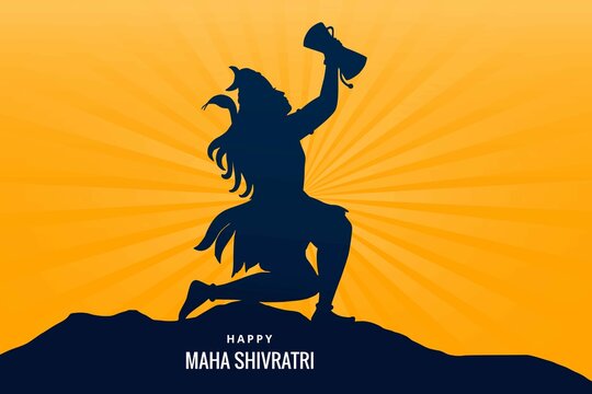 Happy Maha Shivratri Indian Traditional Festival Holiday Background 2