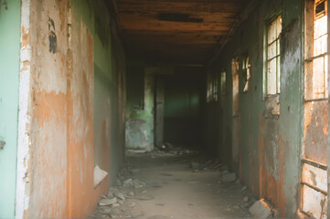 Obraz premium Lost Place-Castle Ruins on Military Grounds