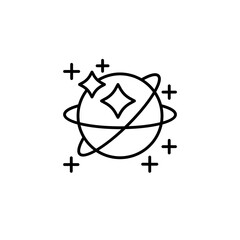 Obraz premium space objects icon, logo, shape, 