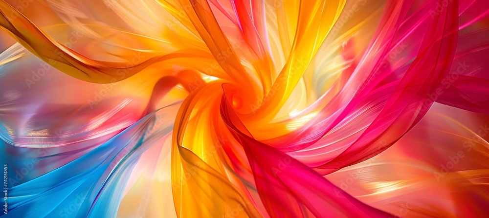 Poster tranquil spring abstract with soft pastels reflecting serene nature for ideal background.
