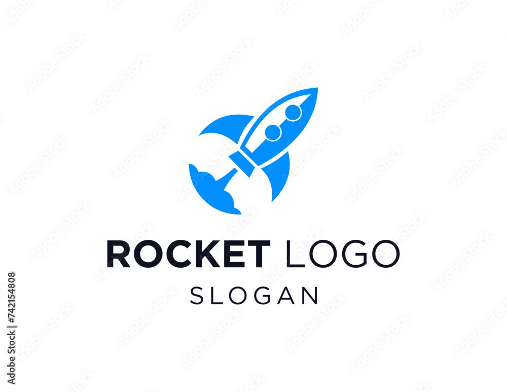 Poster the logo design is about rocket and was created using the corel draw 2018 application with a white b