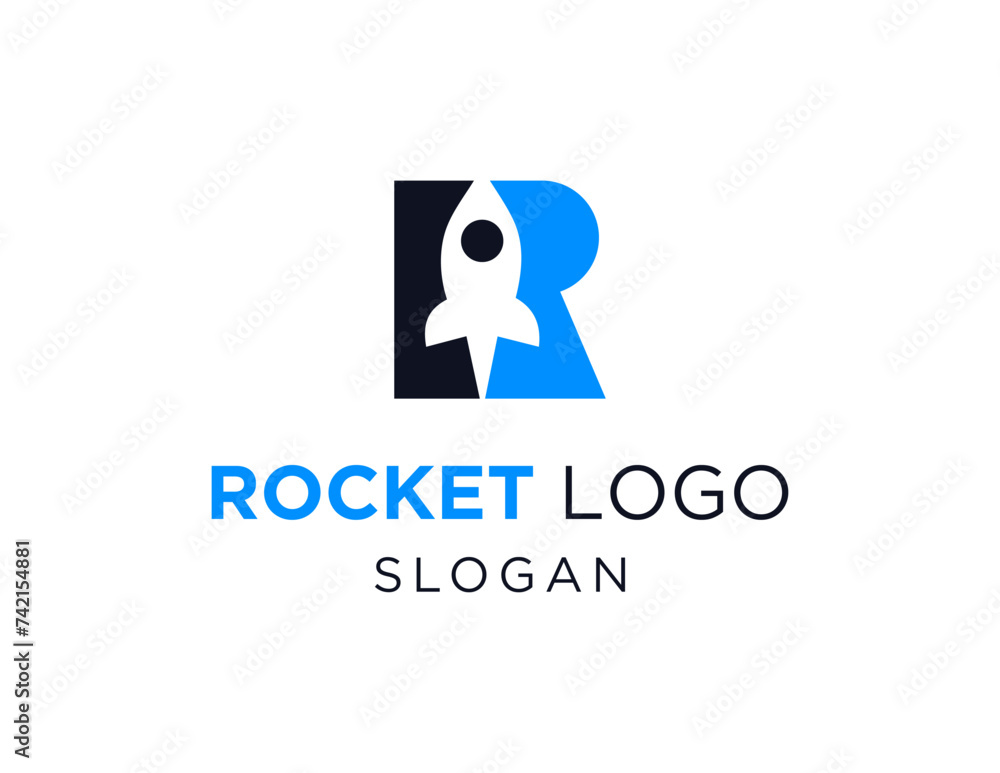 Poster the logo design is about rocket and was created using the corel draw 2018 application with a white b