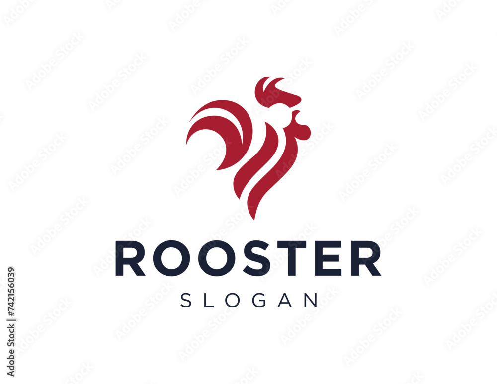 Poster the logo design is about rooster and was created using the corel draw 2018 application with a white 
