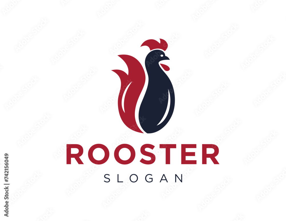 Aufkleber the logo design is about rooster and was created using the corel draw 2018 application with a white 