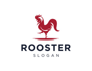 Fototapeta na wymiar The logo design is about Rooster and was created using the Corel Draw 2018 application with a white background.