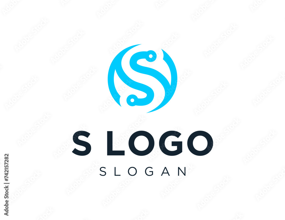 Poster the logo design is about s logo and was created using the corel draw 2018 application with a white b