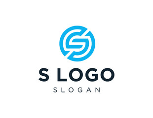 The logo design is about S Logo and was created using the Corel Draw 2018 application with a white background.