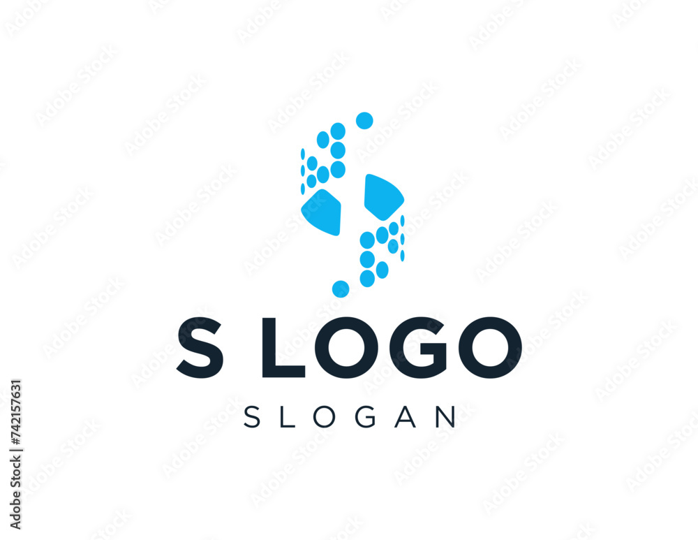 Poster the logo design is about s logo and was created using the corel draw 2018 application with a white b