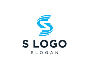 The logo design is about S Logo and was created using the Corel Draw 2018 application with a white background.