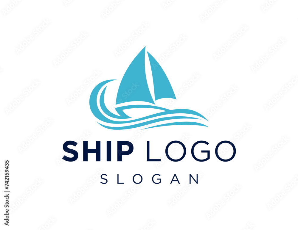 Poster the logo design is about ship and was created using the corel draw 2018 application with a white bac