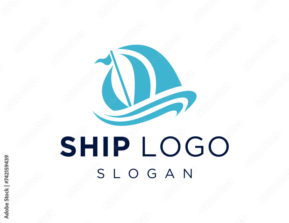 Poster the logo design is about ship and was created using the corel draw 2018 application with a white bac