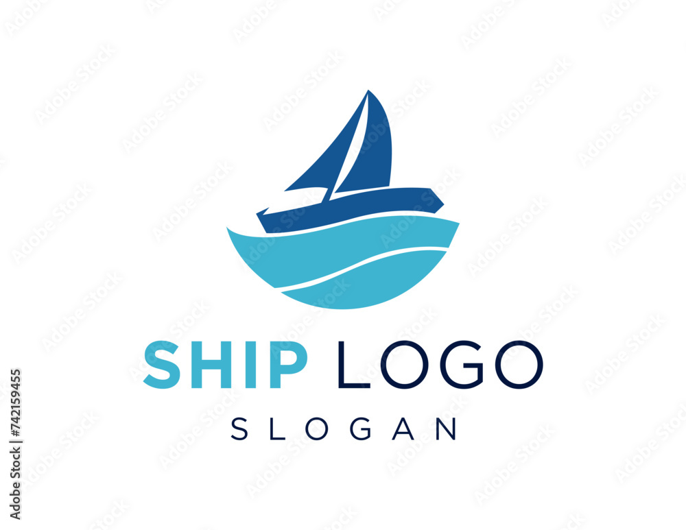 Poster the logo design is about ship and was created using the corel draw 2018 application with a white bac