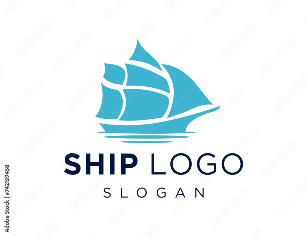 Poster the logo design is about ship and was created using the corel draw 2018 application with a white bac