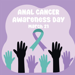 vector graphic of Anal Cancer Awareness Day ideal for Anal Cancer Awareness Day celebration.