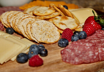 Chocolate and Vanilla Cupcakes with Decorations on a plate