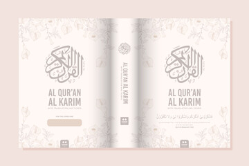 floral design al quran book cover 23