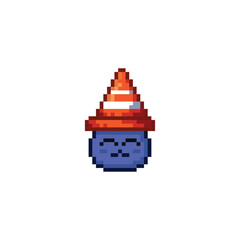 Fototapeta premium Adorable monster, pixel art character