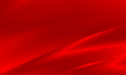 Red silk abstract shapes with luxury background. Red metal satin fabric silky wave background. Red luxurious background for celebration, ceremony, event, invitation card, advertising. Premium Vector.