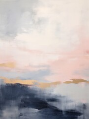Pink and Blue Sky Painting