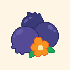 Cute fruit slice decoration vector art design