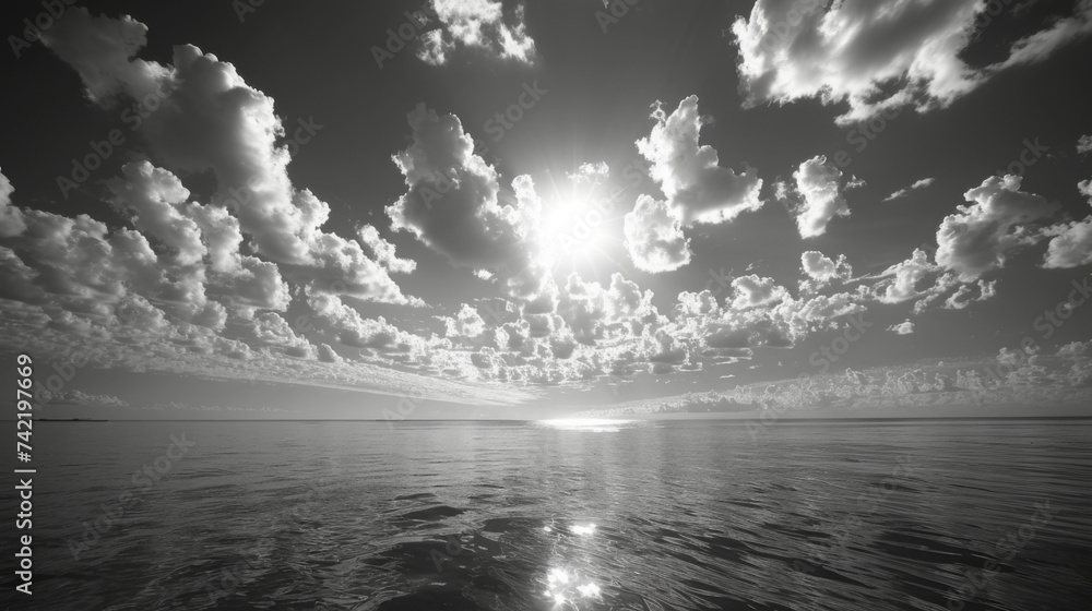 Poster texture of the sky as it evolves from a still stationary state to a lively everchanging canvas of cl