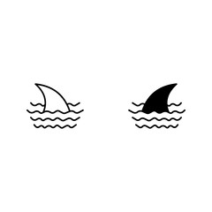 shark fin icon. shark fin icon for web and app color editable