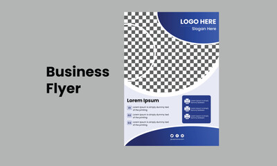 Business Flyer Template with Contact Information