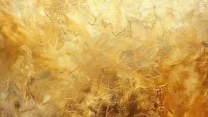 Gold wall texture background. Yellow shiny gold foil paint on wall sheet with gloss light reflection, vibrant golden paper luxury wallpaper - generative ai - obrazy, fototapety, plakaty