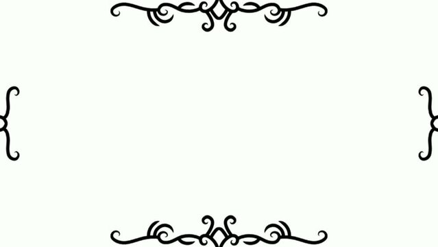 step by step drawing video of floral ornamen border 
