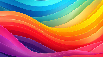 Rainbow waves colorful wallpaper background