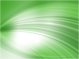 高速で渦巻くウェーブイメージのアブストラクト背景素材_グリーン